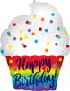 Birthday Satin Cupcake Junior Shape